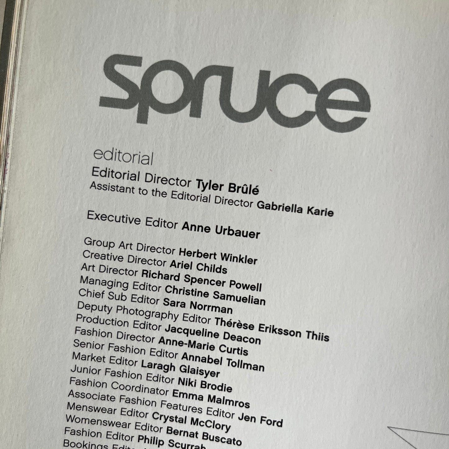 Spruce Magazine Issue 1 - 2001 - by WALLPAPER Magazine