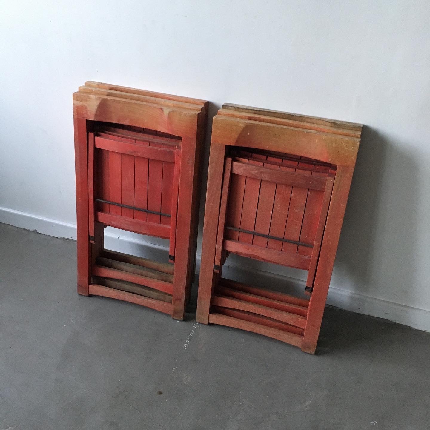 Set of 6 Aldo Jacober Folding Chairs