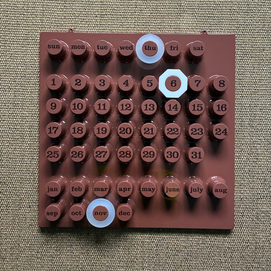 Ring-a-Date Perpetual Calendar - Café Mousse Limited Edition