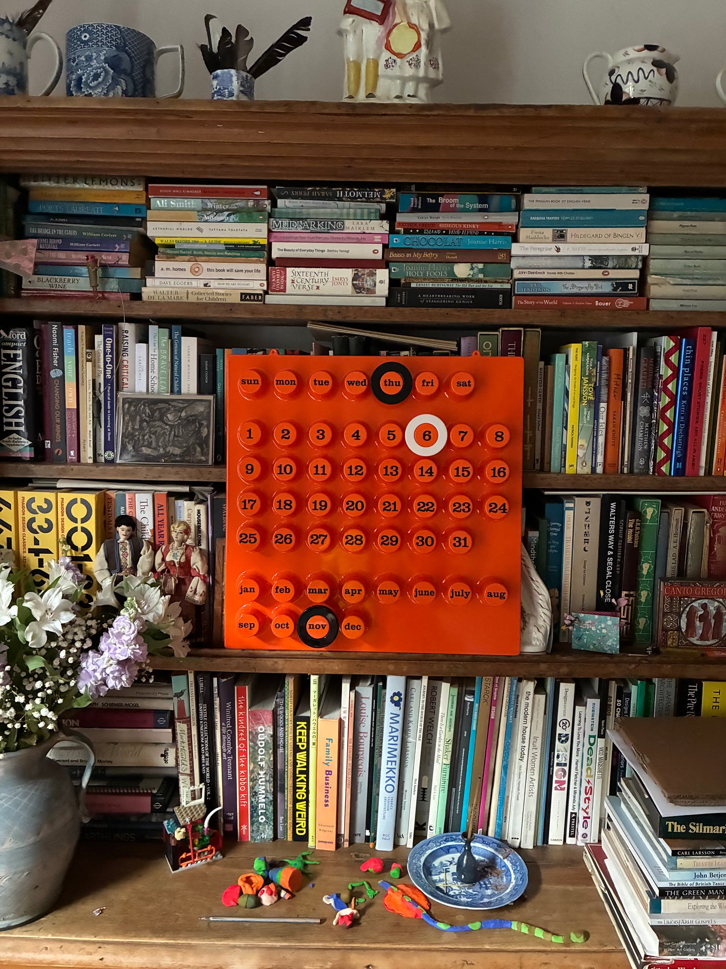 Ring-a-Date Perpetual Calendar - Orange