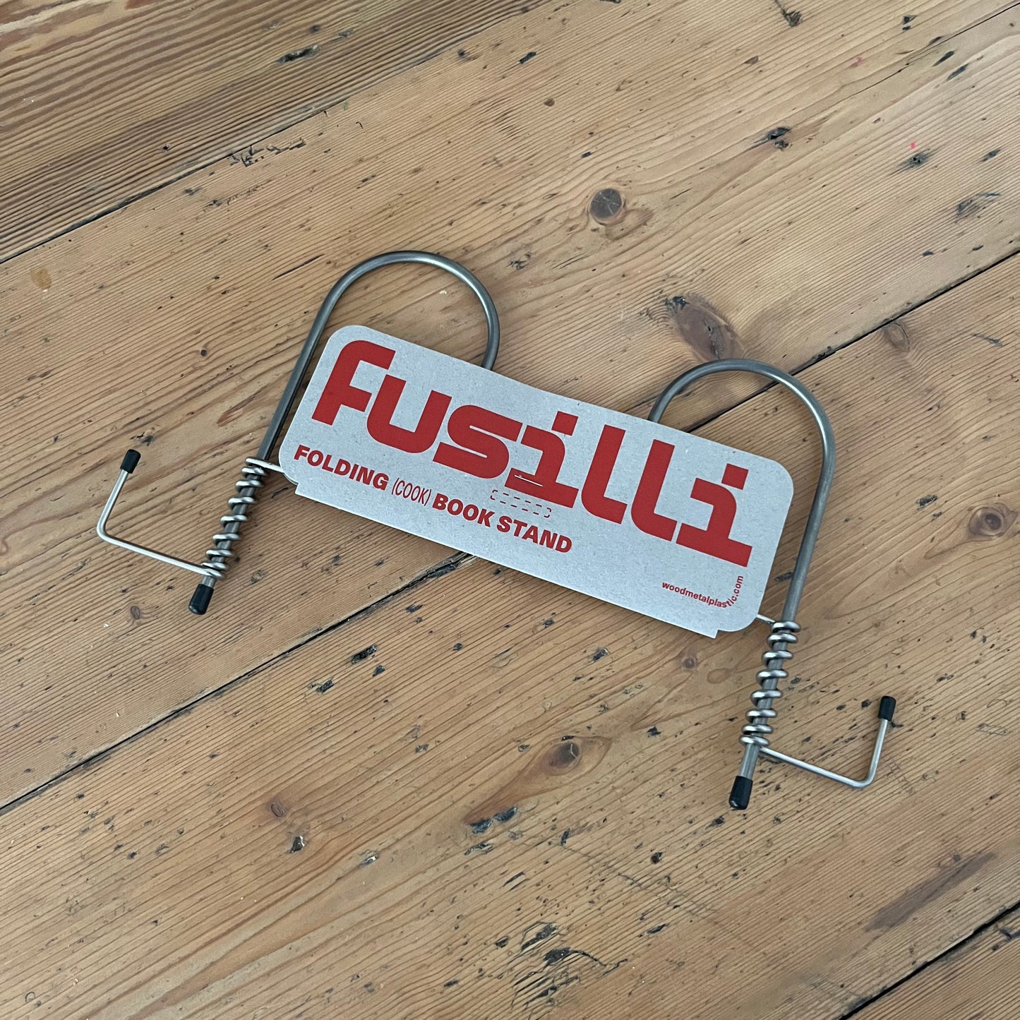 Wood Metal Plastic - Fusilli (Cook) Book Stand